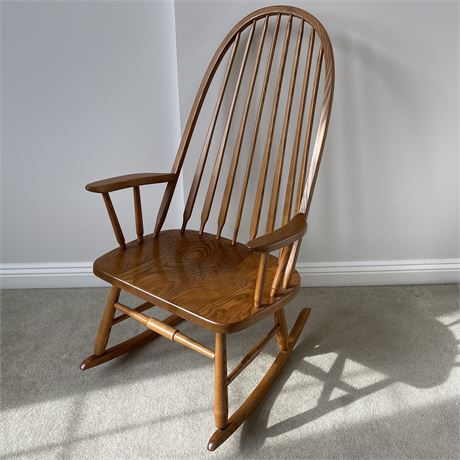 Vintage S Bent & Bros Rocking Arm Chair