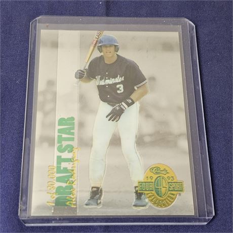 1993 Alex Rodriguez Rookie Card in Protective Sleeve