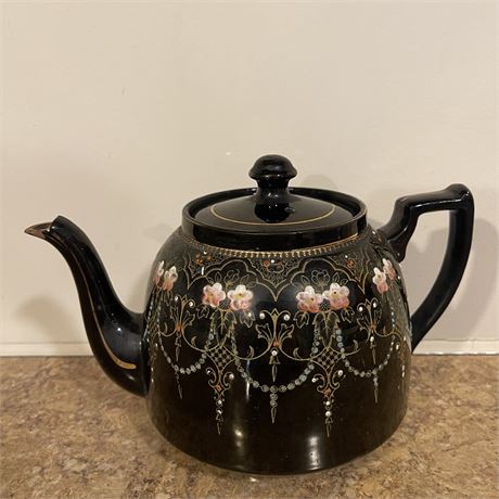 Antique S Johnson Ltd Burslem Elegant Moriage Teapot