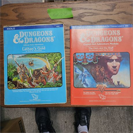 2 Dungeons & Dragons Lathan's Gold Adventure The Gem and The Staff Module