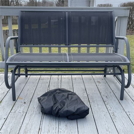 2 Person Outdoor Glider with Cover