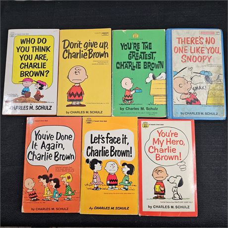 (7) Peanuts Charlie Brown Books Lot 1