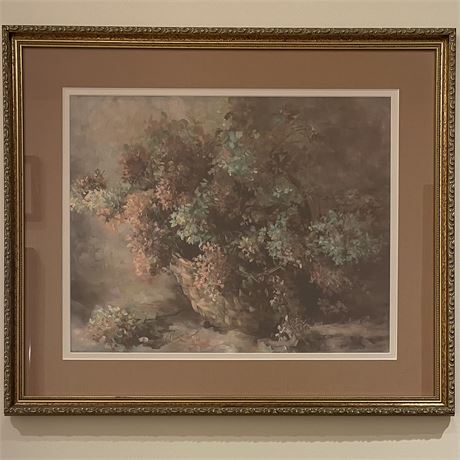 K. W. Thomas Pen Signed "Early Fall Bouquet" Numbered 6/10 Art Print w/ COA