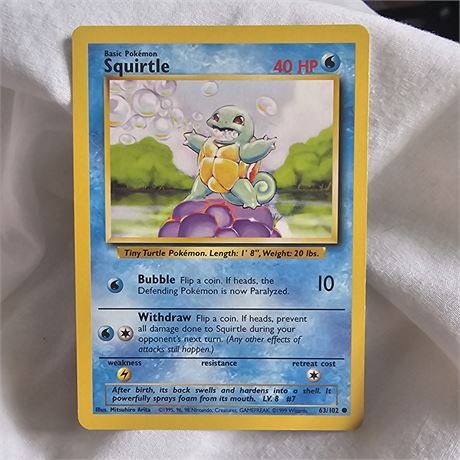 Squirtle Pokémon card