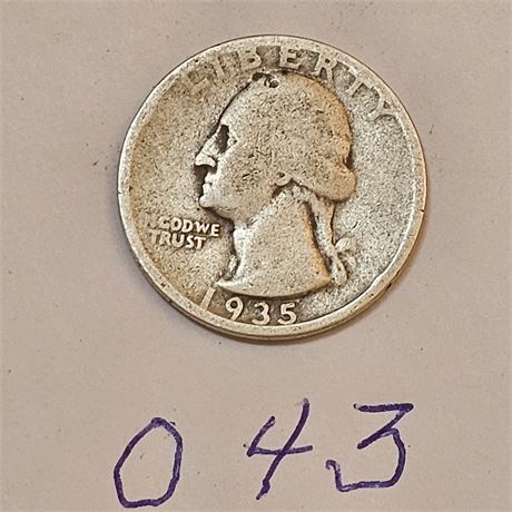 1935 Washington Silver Quarter