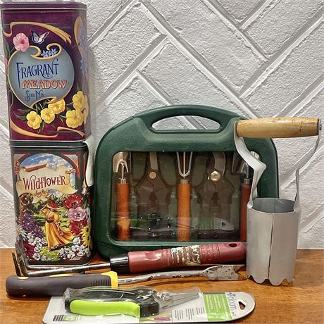 Gardening Tools & NIB Seed Mix