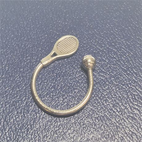 Tiffany & Co. Sterling Silver Tennis Ball & Racket Keyring