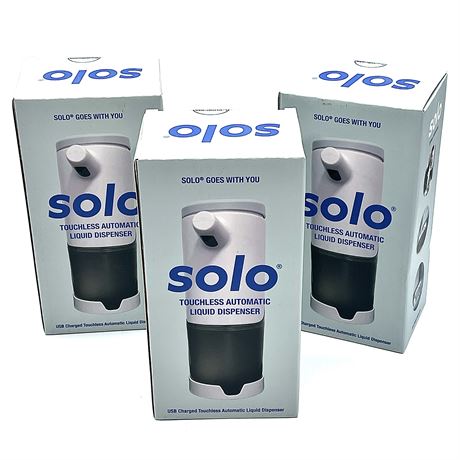 Trio of NIB Solo Touchless Automatic Liquid Dispensers