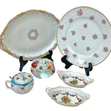 Bundle of Vtg Floral Motif China