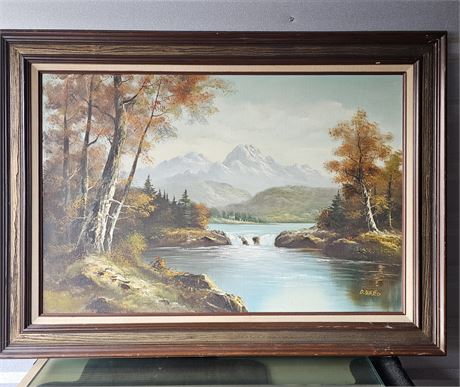 D. Ward Signed & Framed Oil Painting