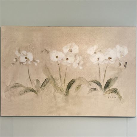 White Orchids - Print on Canvas by Blum