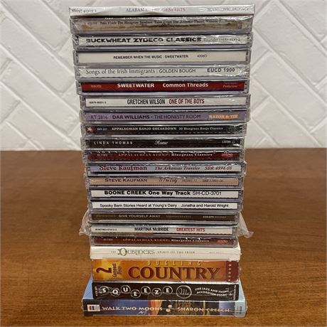 Stack of Sealed CD's w/ Boxed Sets, Martina McBride, Alabama and More