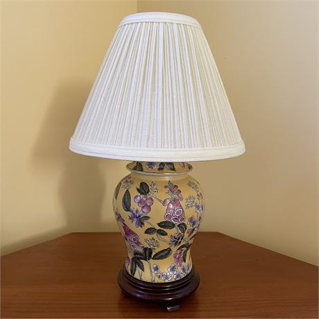 Vintage Porcelain Chinoiserie Table Lamp