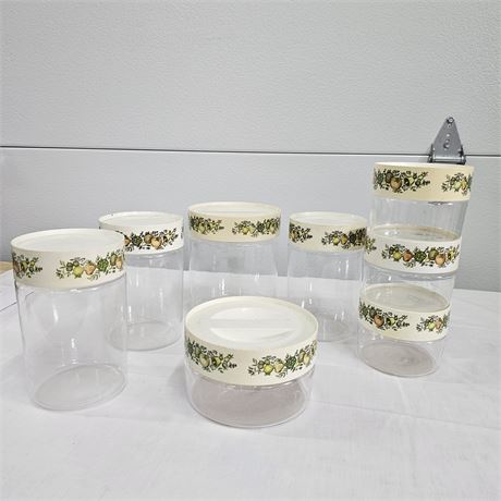 16 pc. Pyrex/Corningware "Spice of Life" See & Store Canister Set