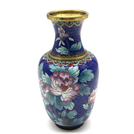 Vintage Enamel Oriental Cloisonne Vase