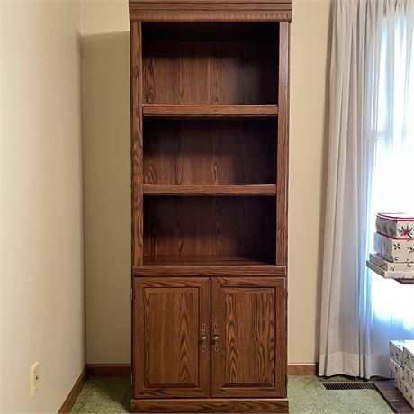 Sauder Shelving Unit w/ Bottom Cabinet