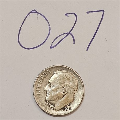 1947 Roosevelt Silver Dime