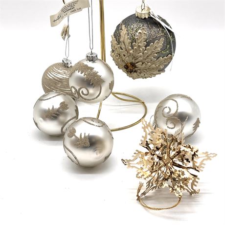 Silver and Gold Toned Ornaments
