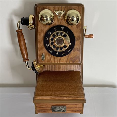 The Country Store Wooden Telephone Spirit of St. Louis Replica with Box
