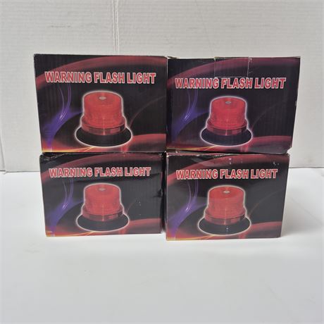NIB Warning Flash Lights with Extra Covers