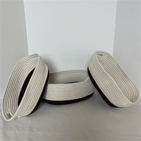 Set of 3 Nesting Cotton Rope Baskets