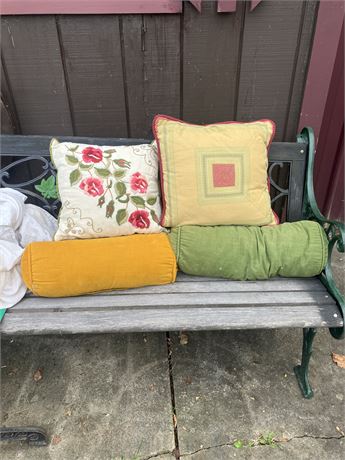 collection of decorative pillows