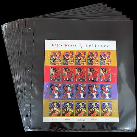 20 Full Sheets of Collectible Stamps