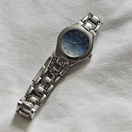 Rumours Quartz Brushed Silver Ladies Watch Blue/Dark Blue