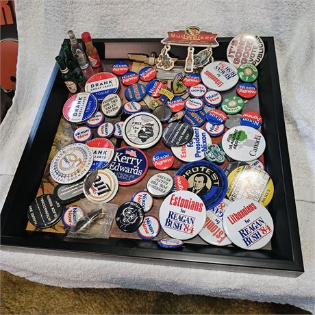 Huge lot of  Presidential Political Buttons Pin back and Assortments