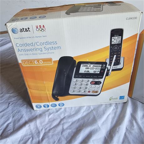 AT&T CL84100 Corded/Cordless Answering System.