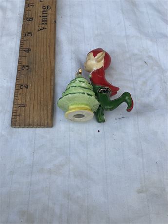 Josef Originals Pixie Elf Setting Star Atop Christmas