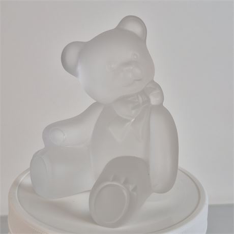 Lennox 1st Edition Fine Crystal Frosted Teddy Bear
