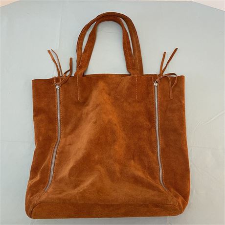 Suede Hobo Shoulder Bag