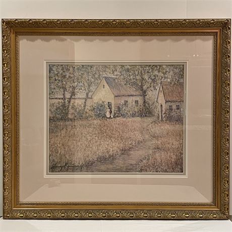 Framed Larry Barnyard Art Print