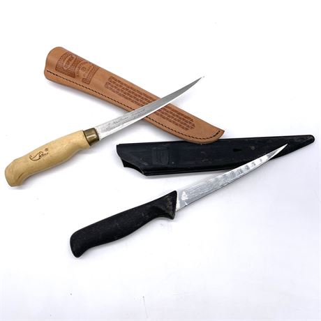 Sportsman's Dream Hunting Knife and Rapala Hunting Knife w/ Sheaths