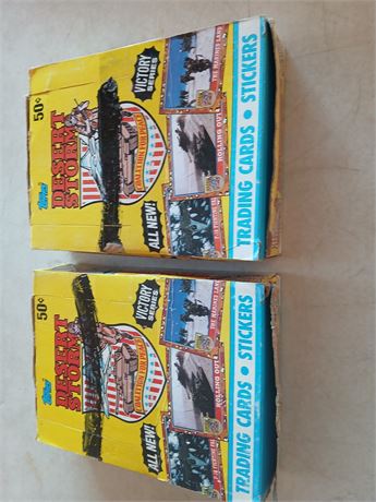 2 boxes Desert storm cards