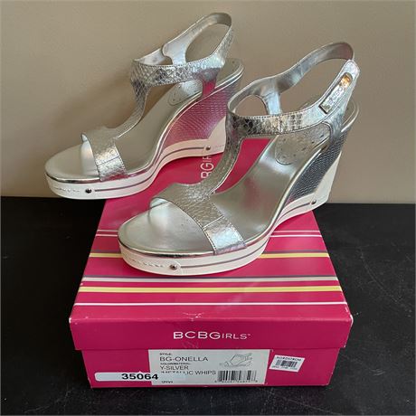 New - Silver Metallic Whips - Size 9 - by BCBGirls