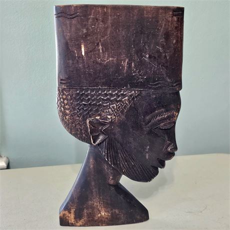 African Hand Carved Wooden Wall Mask