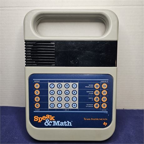 Vintage Speak & Math-Texas Instruments 1980 Learning Toy