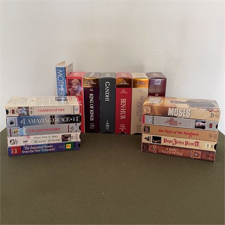Grouping of VHS Tapes