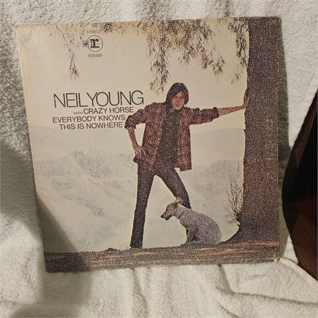 Album cover for "Everybody Knows This Is Nowhere" by Neil Young with Crazy Horse