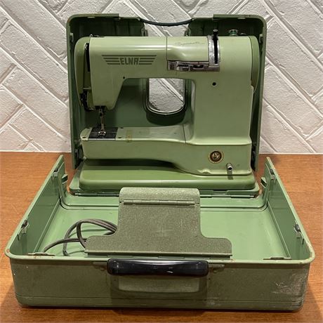 Vintage ELNA Sewing Machine with Carry Case