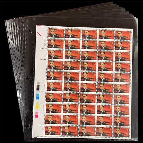 20 Full Sheets of Collectible Stamps