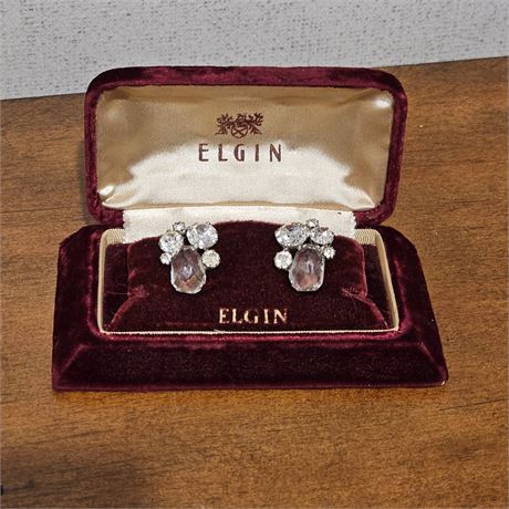 Elgin Vtg. Clip on Earrings