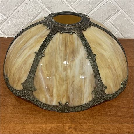 6-Panel Slag Glass Lamp Shade
