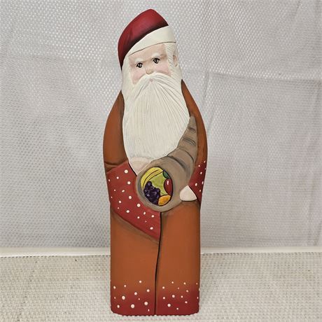 Michael Kortan Limited Edition Signed/Numbered Wooden Santa 2011