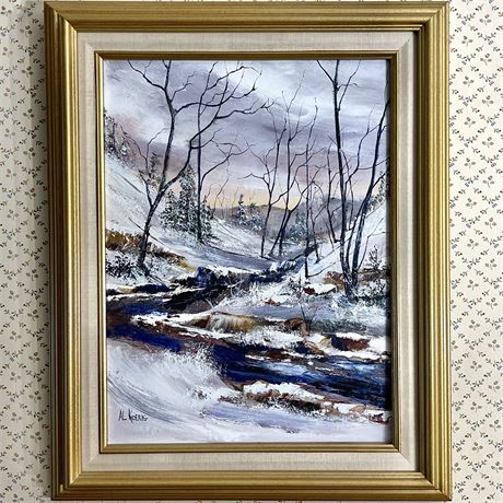 ORIGINAL Al Koenig Signed "Tinkers Creek" Acrylic Canvas Painting