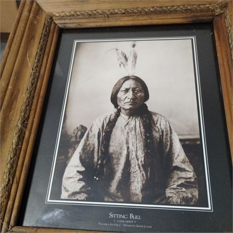 Image is a framed photograph of Sitting Bull,