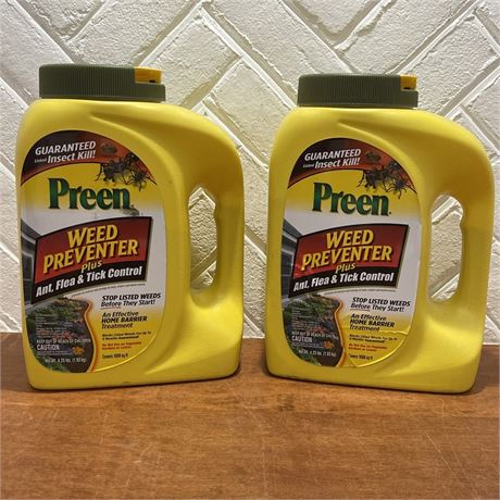 2 New Preen 4.25lb Weed Preventer Plus