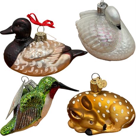 Old World Christmas & Kurt Adler Blown Glass Ornaments